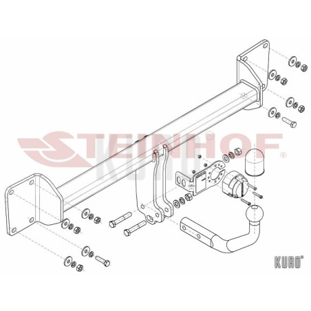 Steinhof hak holowniczy Volvo S90 II 2016-