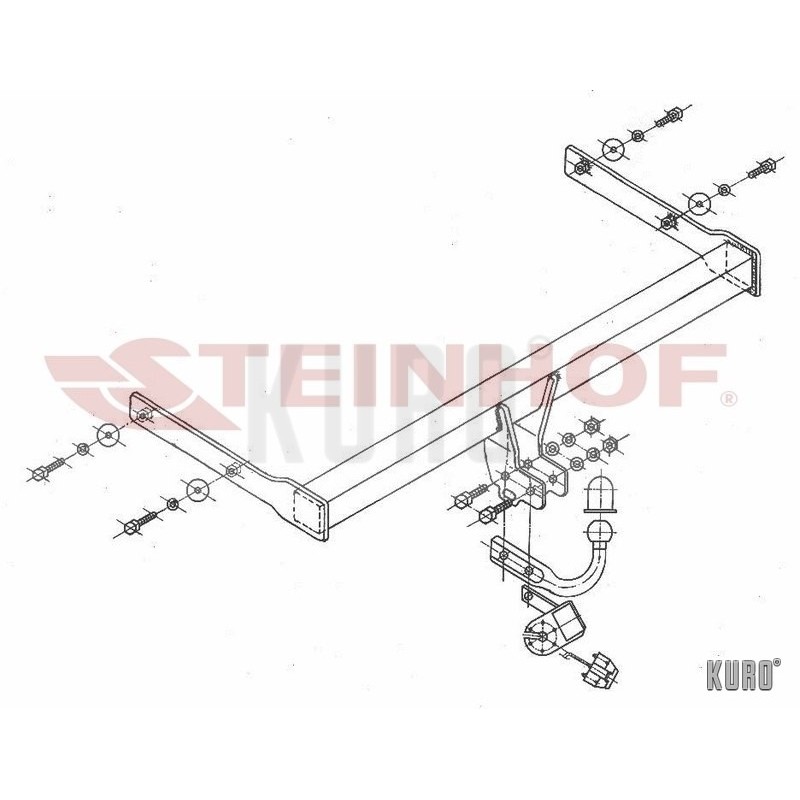 Steinhof hak holowniczy Volkswagen Golf VI Hatchback 2008-2012