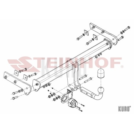 Steinhof hak holowniczy Volvo XC70 2007-2016