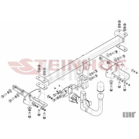 Steinhof hak holowniczy Fiat Tipo Hatchback 2016-