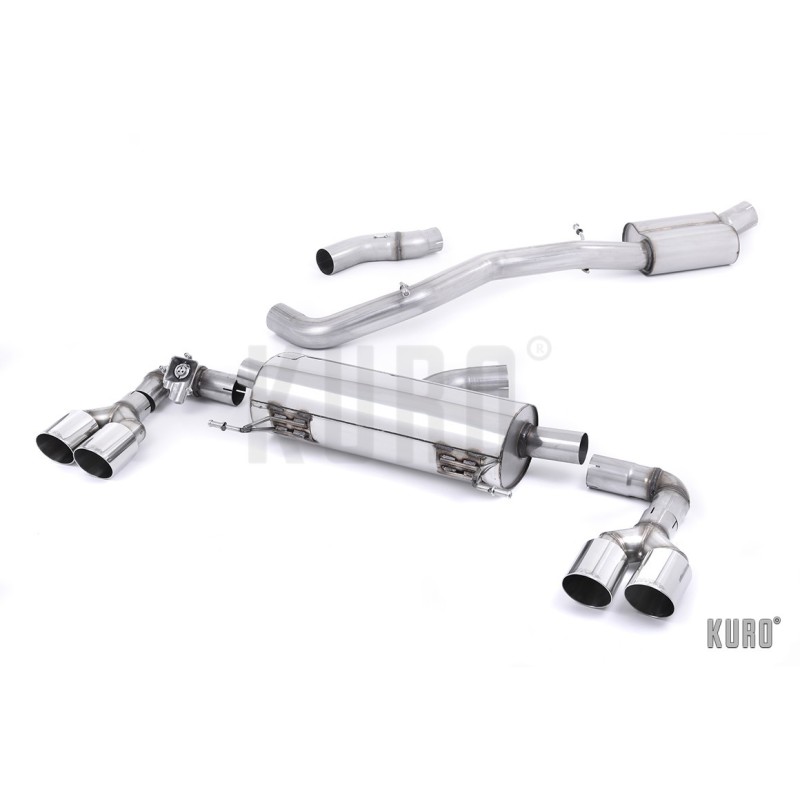 Milltek Audi S1 2.0 TFSI Cat-back Resonated (EC)