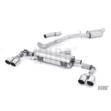 Milltek Audi S1 2.0 TFSI Cat-back Resonated (EC)