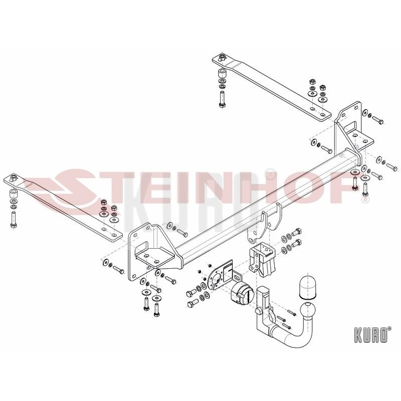 Steinhof Hak wypinany Honda Civic Hatchback 2017- 2022 (X.)