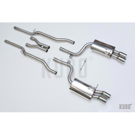 Milltek Audi S4 B7 4.2 V8 Cat-back Non-resonated