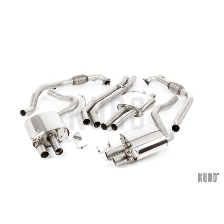 Milltek Audi S4 B9 3.0 TFSI Cat-back Resonated (EC)