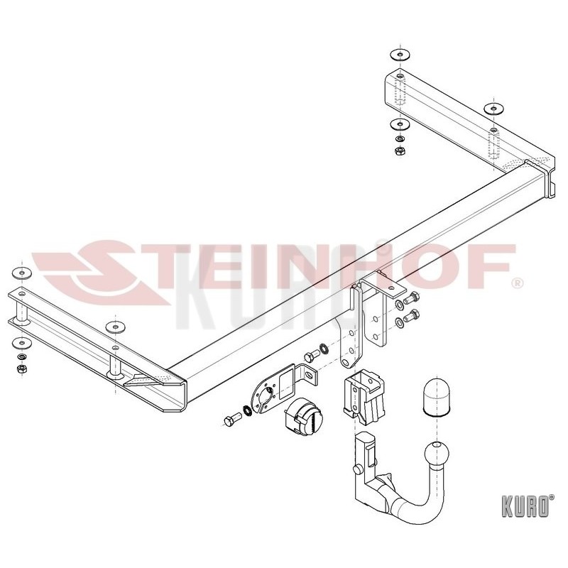Steinhof hak wypinany Audi A6 C6 Sedan 2004-2011