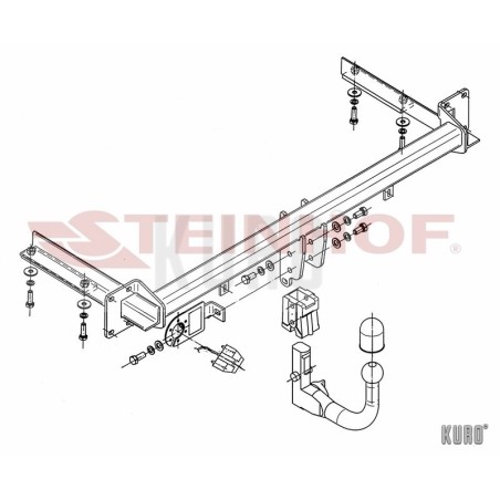 Steinhof hak wypinany Opel Astra H Kombi 2004-2014