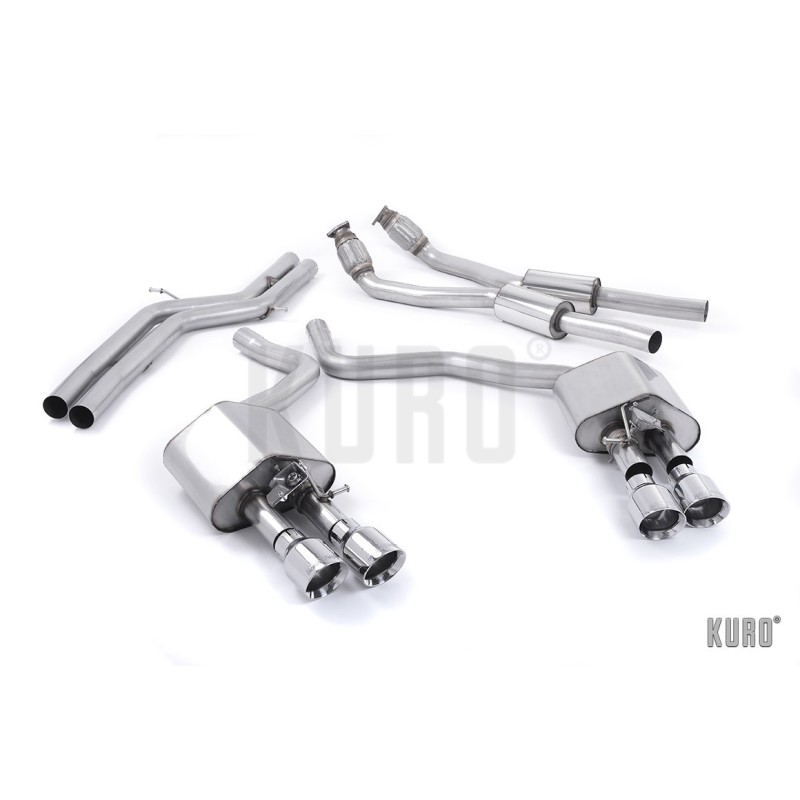Milltek Audi S6/S7 C7 4.0 TFSI Cat-back Non-resonated ValveSonic