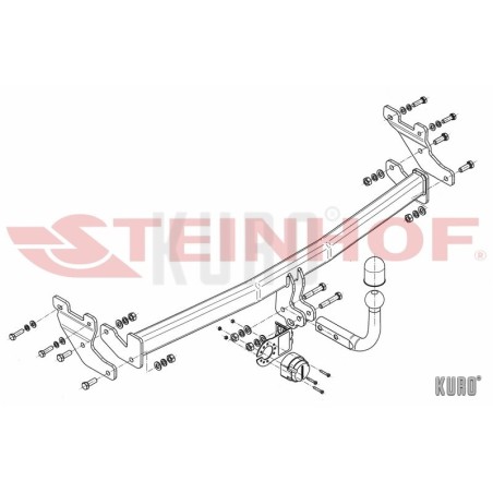 Steinhof hak holowniczy Hyundai i10 II 2013-2019