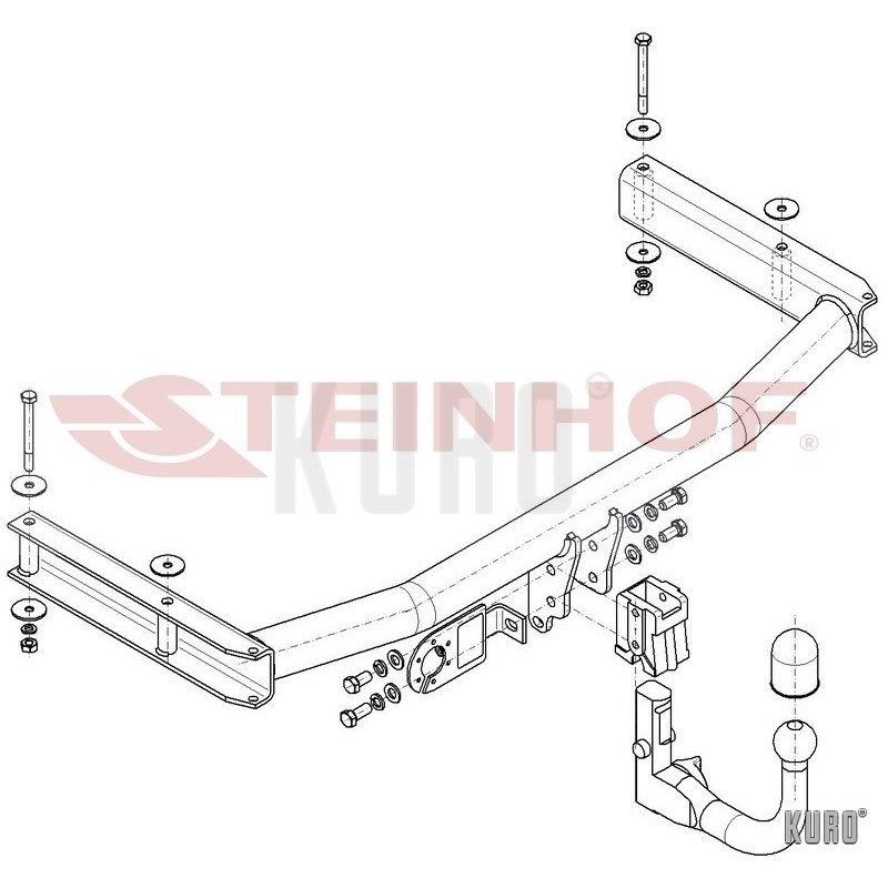 Steinhof hak holowniczy Audi A4 (B7) Sedan 2004-2007