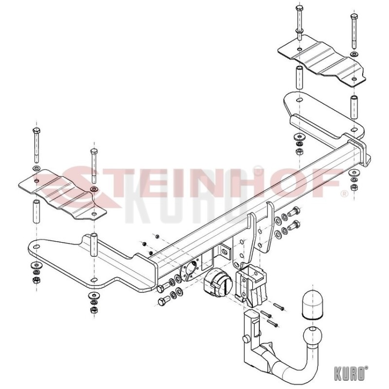 Steinhof hak holowniczy Opel Vectra C 2002-2008