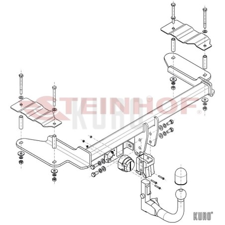 Steinhof hak holowniczy Opel Vectra C 2002-2008