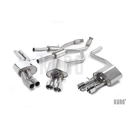 Milltek Audi S8 D4 4.0 TFSI Cat-back Non-resonated ValveSonic