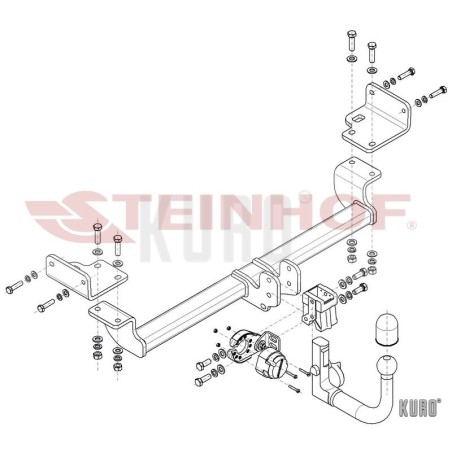 Steinhof hak holowniczy Hyundai i30 (PD) Fastback 2017-