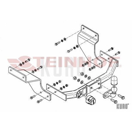 Steinhof hak holowniczy Ford Transit Connect 2003-2013