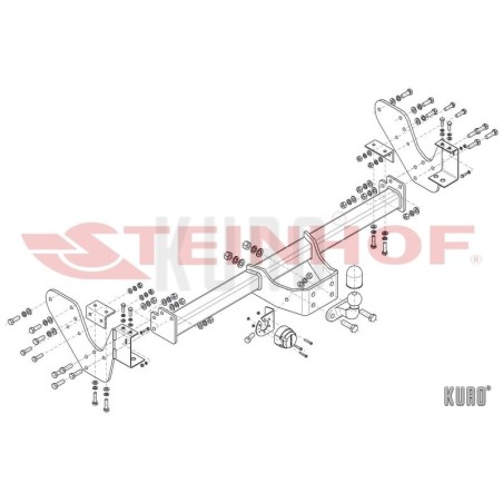 Steinhof hak holowniczy Isuzu D-Max 2007-2012