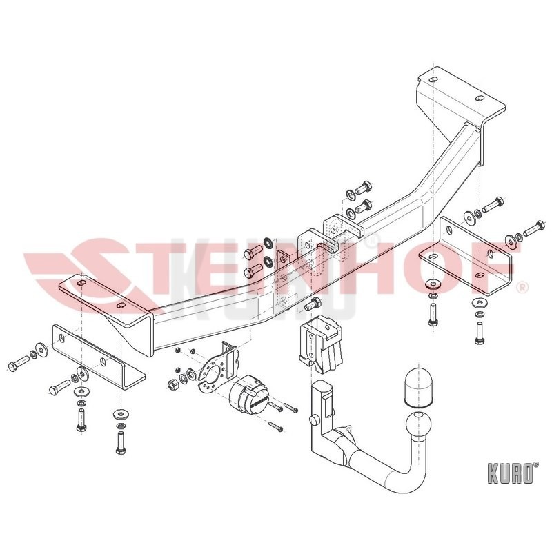 Steinhof hak holowniczy Hyundai ix35 2010-2015