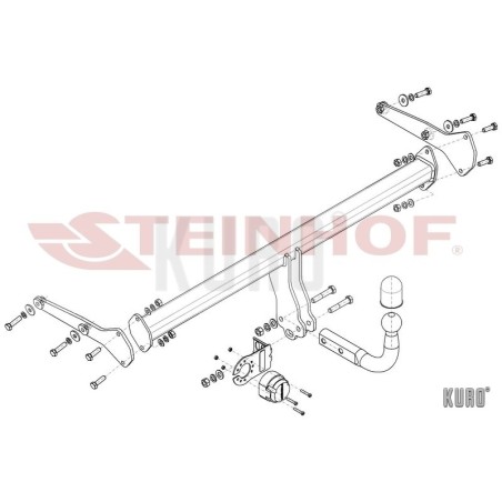 Steinhof hak holowniczy Ford Ka+ 2016-