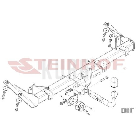 Steinhof hak holowniczy Volkswagen Caddy (Typ SA) 2015-2020