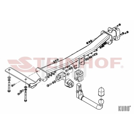 Steinhof hak holowniczy Land Rover Freelander II 2007-2014