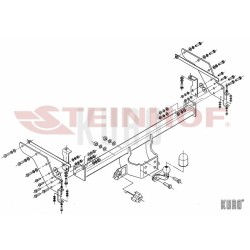 Steinhof hak holowniczy Mazda B2500 BT-50 1999-2011