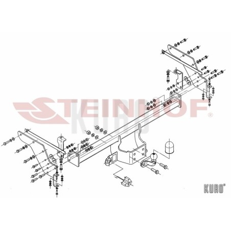 Steinhof hak holowniczy Mazda B2500 BT-50 1999-2011
