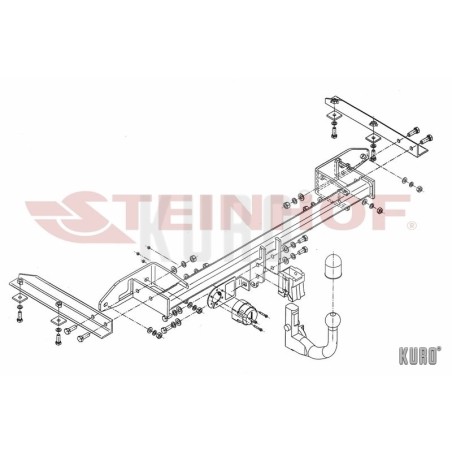 Steinhof hak holowniczy Opel Zafira 2012-