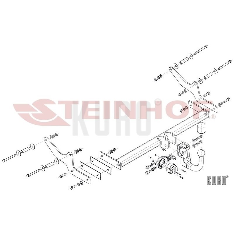Steinhof hak holowniczy Renault Laguna 2007-2015 hatchback