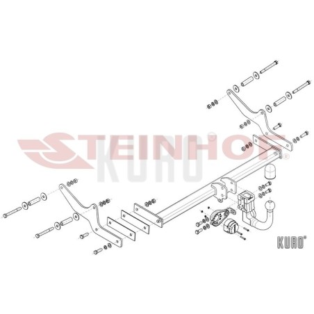 Steinhof hak holowniczy Renault Laguna 2007-2015 hatchback
