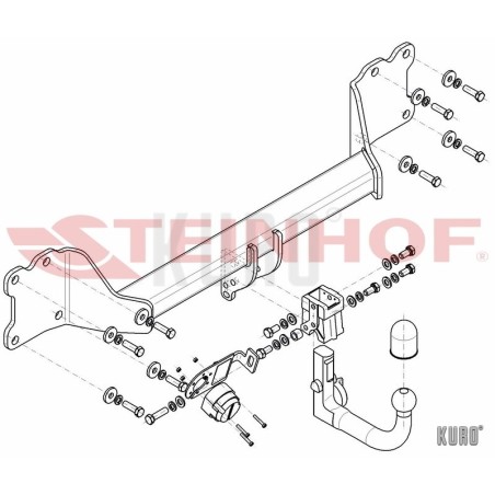 Steinhof hak holowniczy Audi Q7 II 2015-