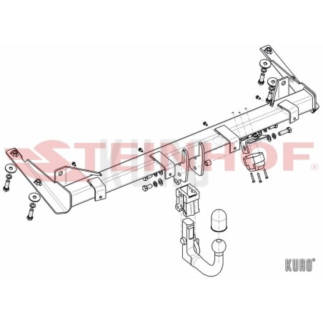 Steinhof hak holowniczy Volkswagen Caddy 2004-2015