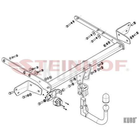 Steinhof hak holowniczy Ford Mondeo V 2014- hatchback