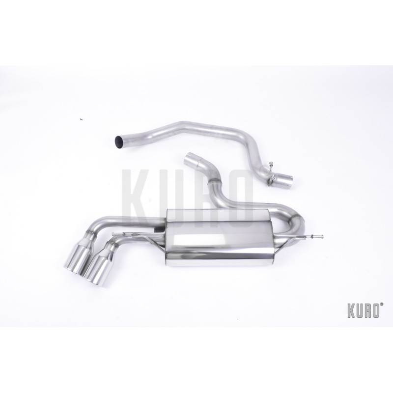 Milltek Audi TT MK2 2.0 TFSI FWD Cat-back Non-resonated