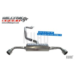 Milltek Audi TT MK2 2.0 TFSI FWD Cat-back Non-resonated