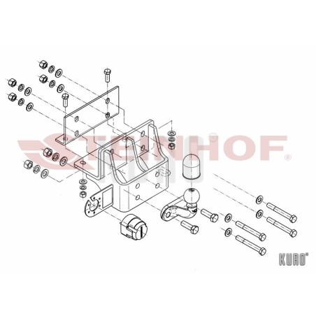 Steinhof hak holowniczy Toyota Hilux 2005-2010