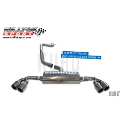 Milltek Audi TT MK2 2.0 TFSI FWD Cat-back Non-resonated