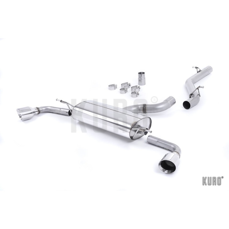 Milltek Audi TT MK2 3.2 FSI Cat-back Non-resonated