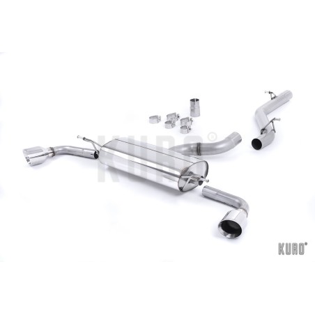 Milltek Audi TT MK2 3.2 FSI Cat-back Non-resonated