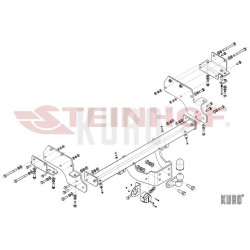 Steinhof hak holowniczy Mitsubishi Pajero V70 2000-2007