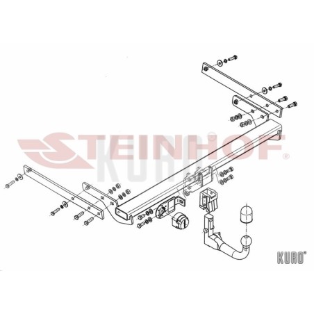 Steinhof hak holowniczy Ford Kuga II 2013-2019