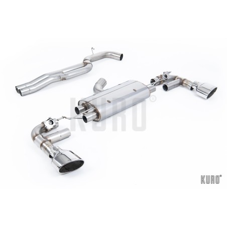 Milltek Audi TT RS Mk3 2.5 TFSI Cat-back Non-resonated 80mm