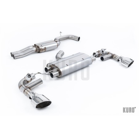 Milltek Audi TT RS Mk3 2.5 TFSI Cat-back Resonated 80mm