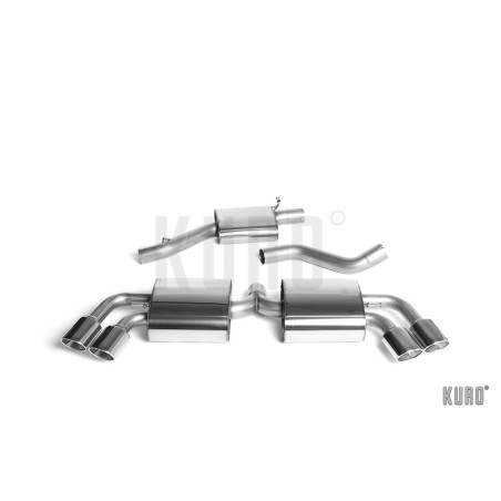 Milltek Audi TTS MK2 2.0 TFSI Cat-back 2,75" Resonated