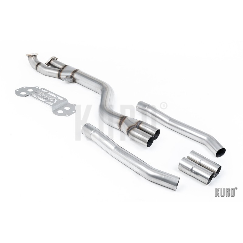 Milltek BMW M3 / M4 G80/G81/G82 sekcja środkowa Mid-Pipe GPF/OPF Bypass Single-Pipe 102mm