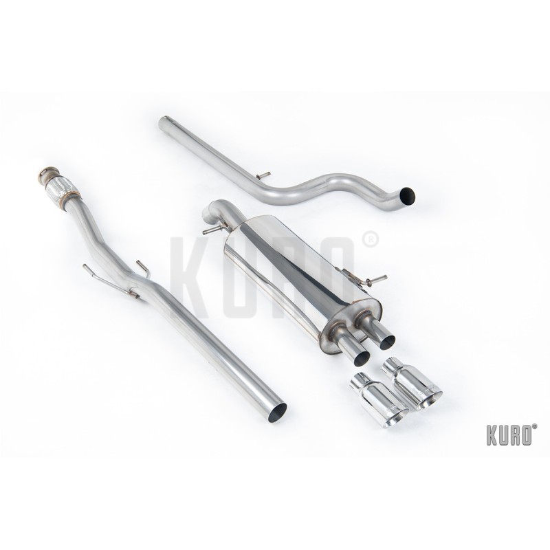 Milltek Citroen DS3 1.6 THP Cat-back Non-resonated