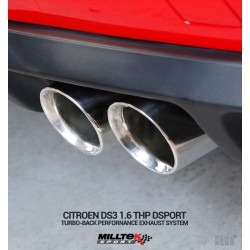 Milltek Citroen DS3 1.6 THP Cat-back Non-resonated