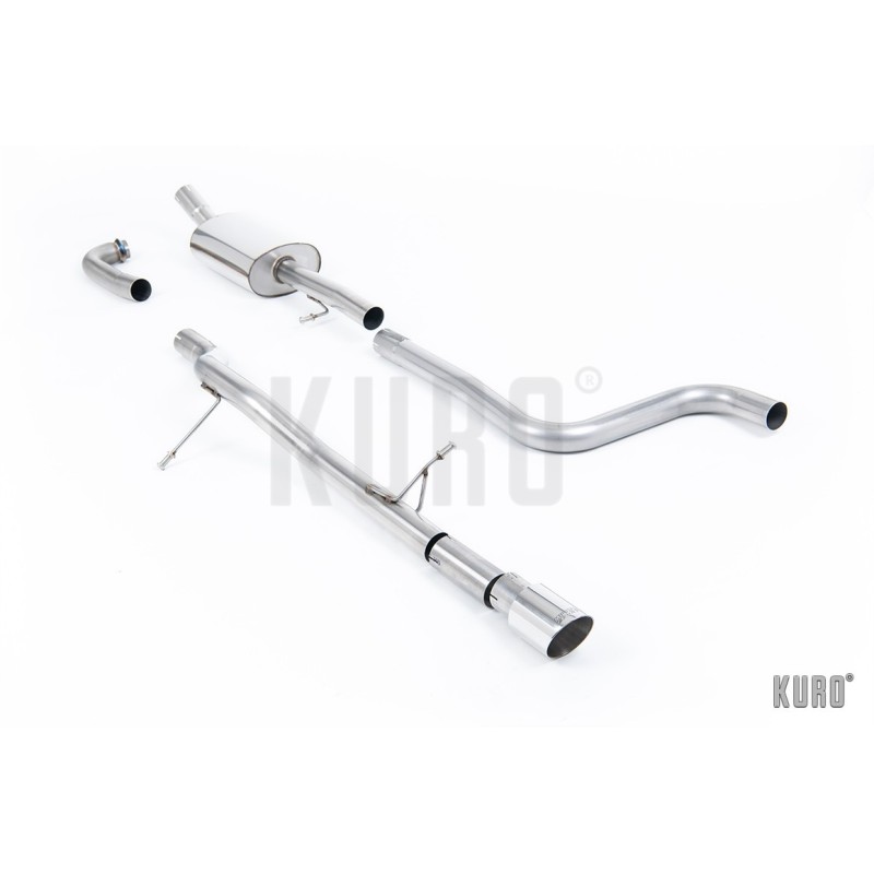 Milltek Ford Fiesta MK8 1.0 EcoBoost Cat-back Non-resonated