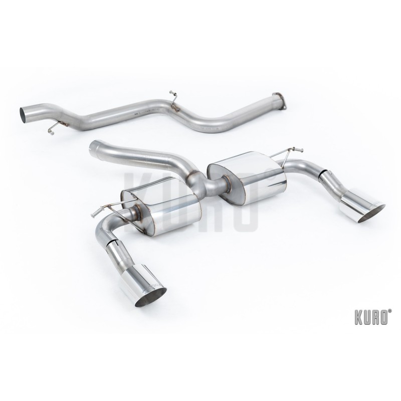 Milltek Ford Focus RS MK2 Cat-back Non-resonated