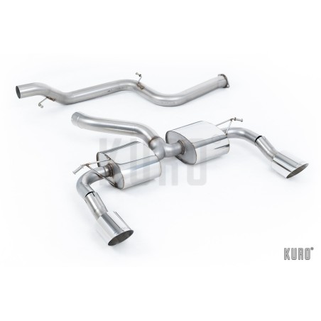 Milltek Ford Focus RS MK2 Cat-back Non-resonated