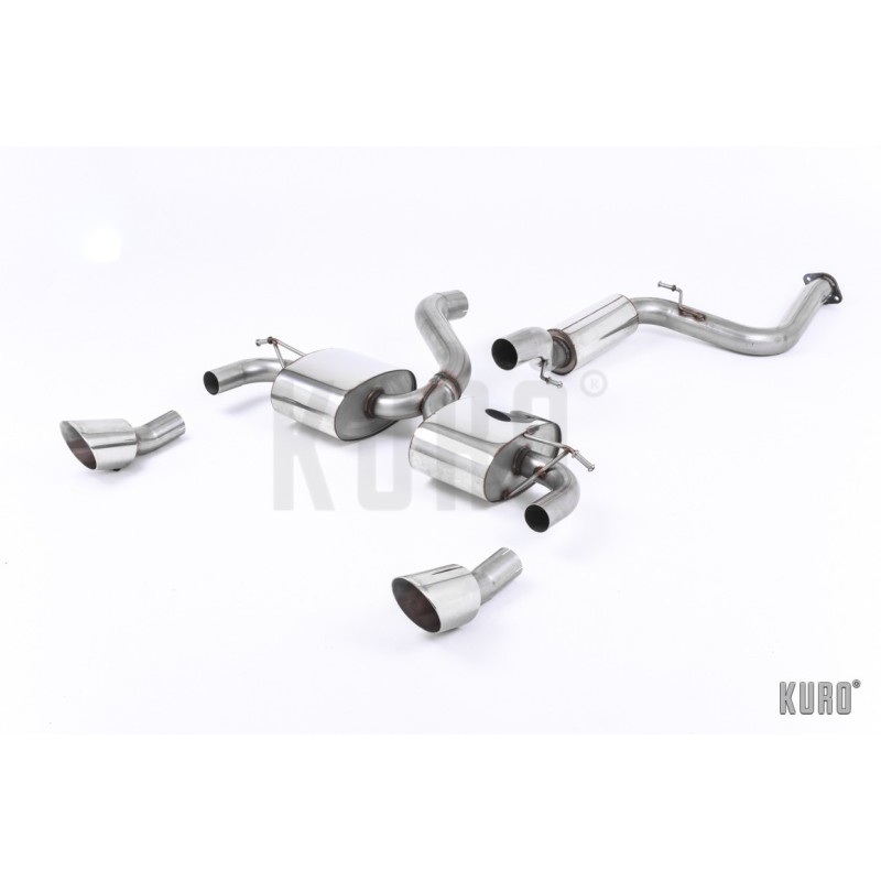 Milltek Ford Focus RS MK2 Cat-back Resonated